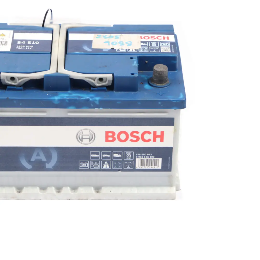 Bosch S4 E10 EFB Start Stop Accumulator Battery 75Ah 730A 12V to with Part number Bosch S4 E10 75Ah Accumulator Bosch S4 E10 EFB Start Stop Accumulator Battery 75Ah 730A 12V - SKU Bosch S4 E10 75Ah Accumulator - Part number Bosch S4 E10 75Ah Accumulator