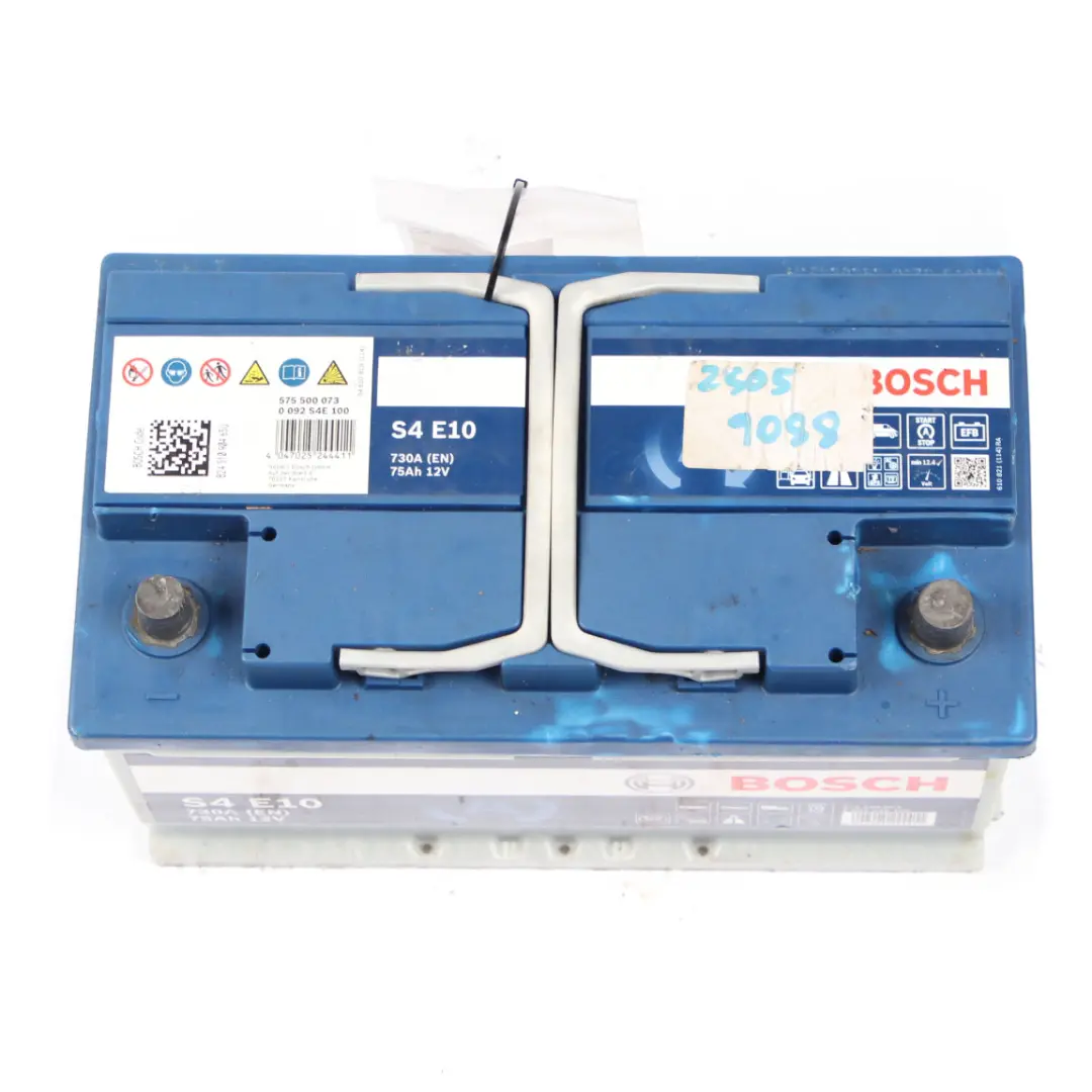 Bosch S4 E10 EFB Start Stop Accumulator Battery 75Ah 730A 12V to with Part number Bosch S4 E10 75Ah Accumulator Bosch S4 E10 EFB Start Stop Accumulator Battery 75Ah 730A 12V - SKU Bosch S4 E10 75Ah Accumulator - Part number Bosch S4 E10 75Ah Accumulator