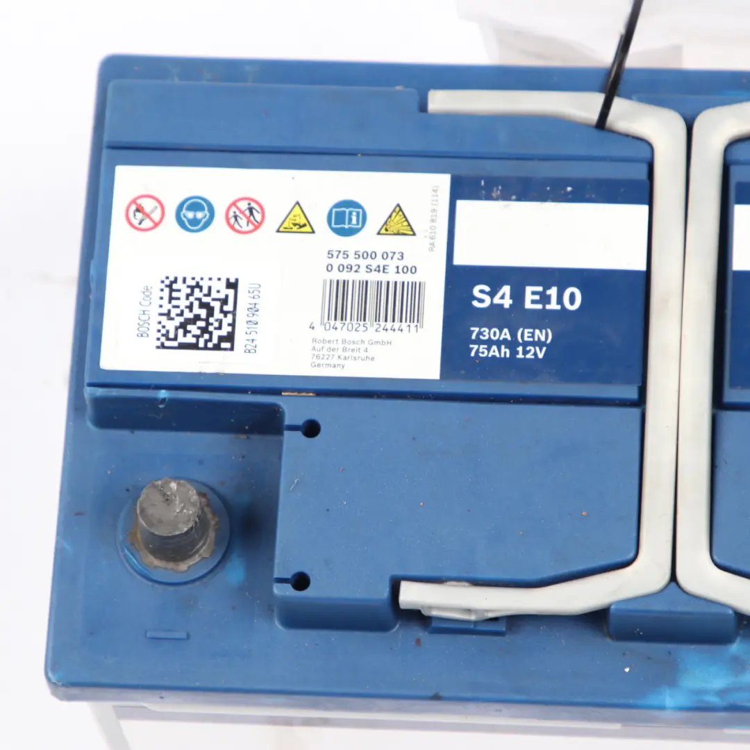 Bosch S4 E10 EFB Start Stop Accumulator Battery 75Ah 730A 12V to with Part number Bosch S4 E10 75Ah Accumulator Bosch S4 E10 EFB Start Stop Accumulator Battery 75Ah 730A 12V - SKU Bosch S4 E10 75Ah Accumulator - Part number Bosch S4 E10 75Ah Accumulator