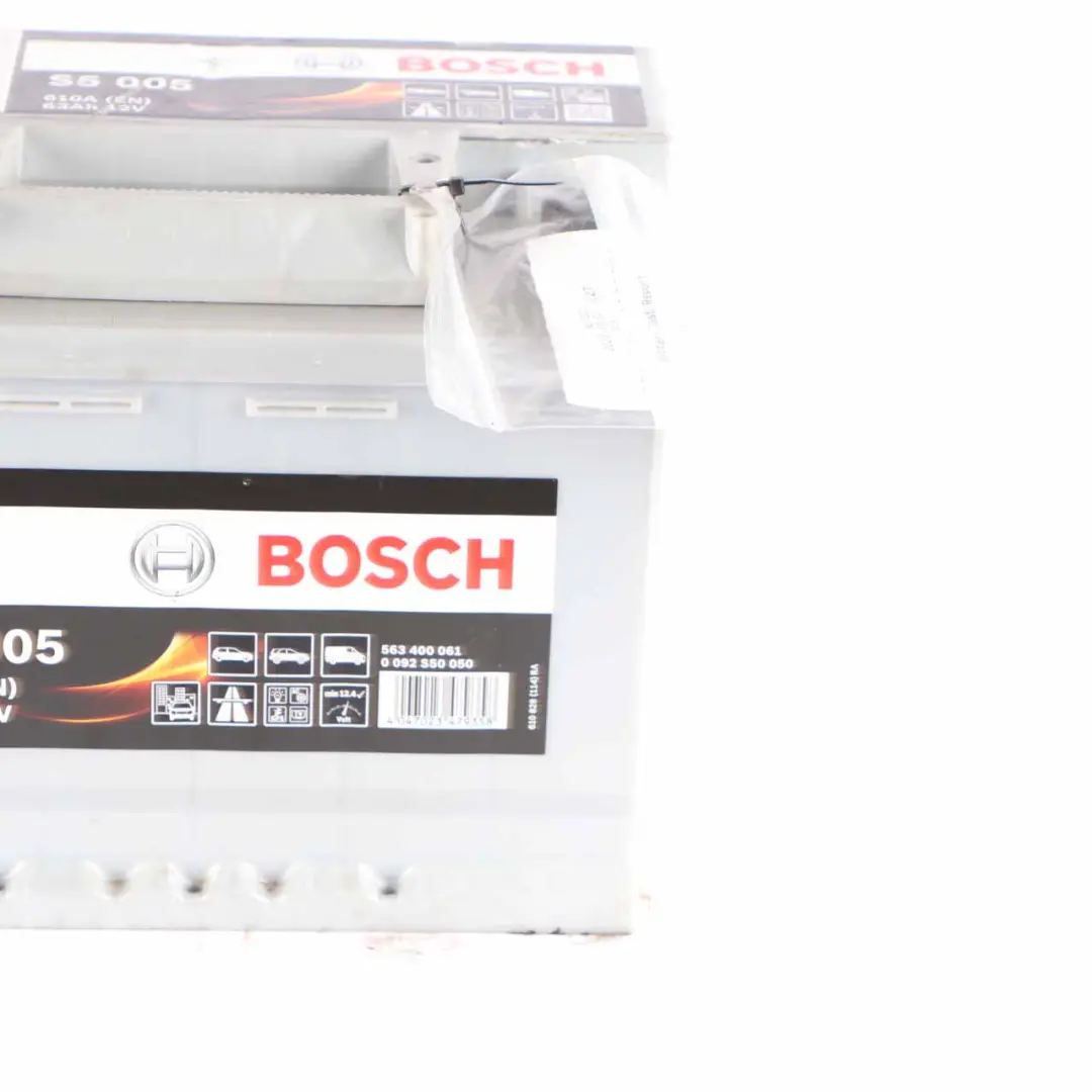  Bosch S5 005 Accumulator Battery 63Ah 610A 12V - SKU Bosch S5 005 63Ah Accumulator - Part number Bosch S5 005 63Ah Accumulator