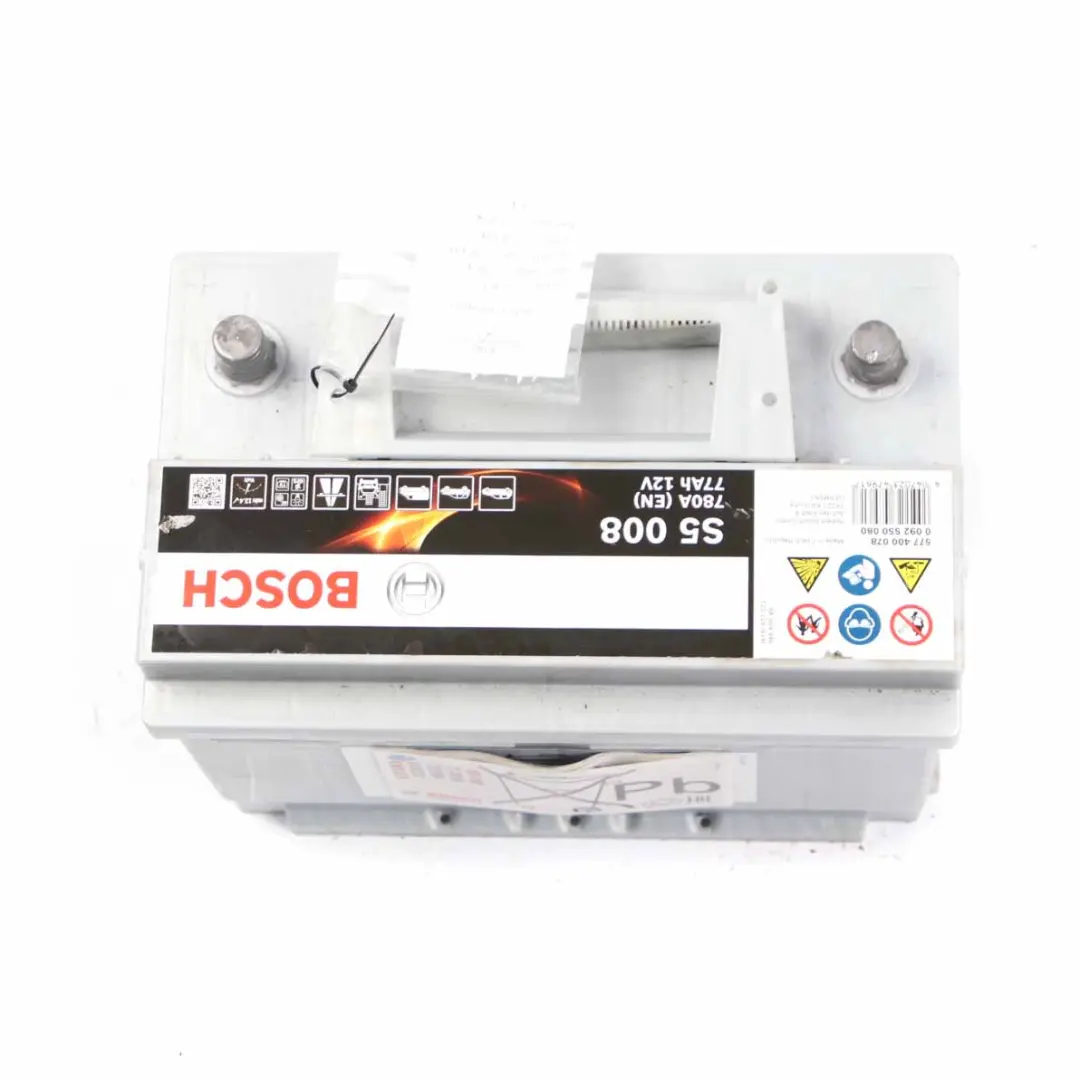 Bosch S5 008 Accumulator Battery 77Ah 780A 12V to with Part number Bosch S5 008 77Ah Accumulator Bosch S5 008 Accumulator Battery 77Ah 780A 12V - SKU Bosch S5 008 77Ah Accumulator - Part number Bosch S5 008 77Ah Accumulator