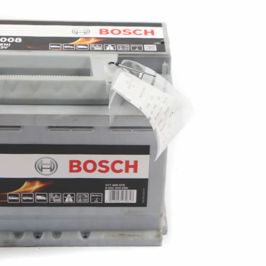 Bosch S5 008 Accumulator Battery 77Ah 780A 12V to with Part number Bosch S5 008 77Ah Accumulator Bosch S5 008 Accumulator Battery 77Ah 780A 12V - SKU Bosch S5 008 77Ah Accumulator - Part number Bosch S5 008 77Ah Accumulator