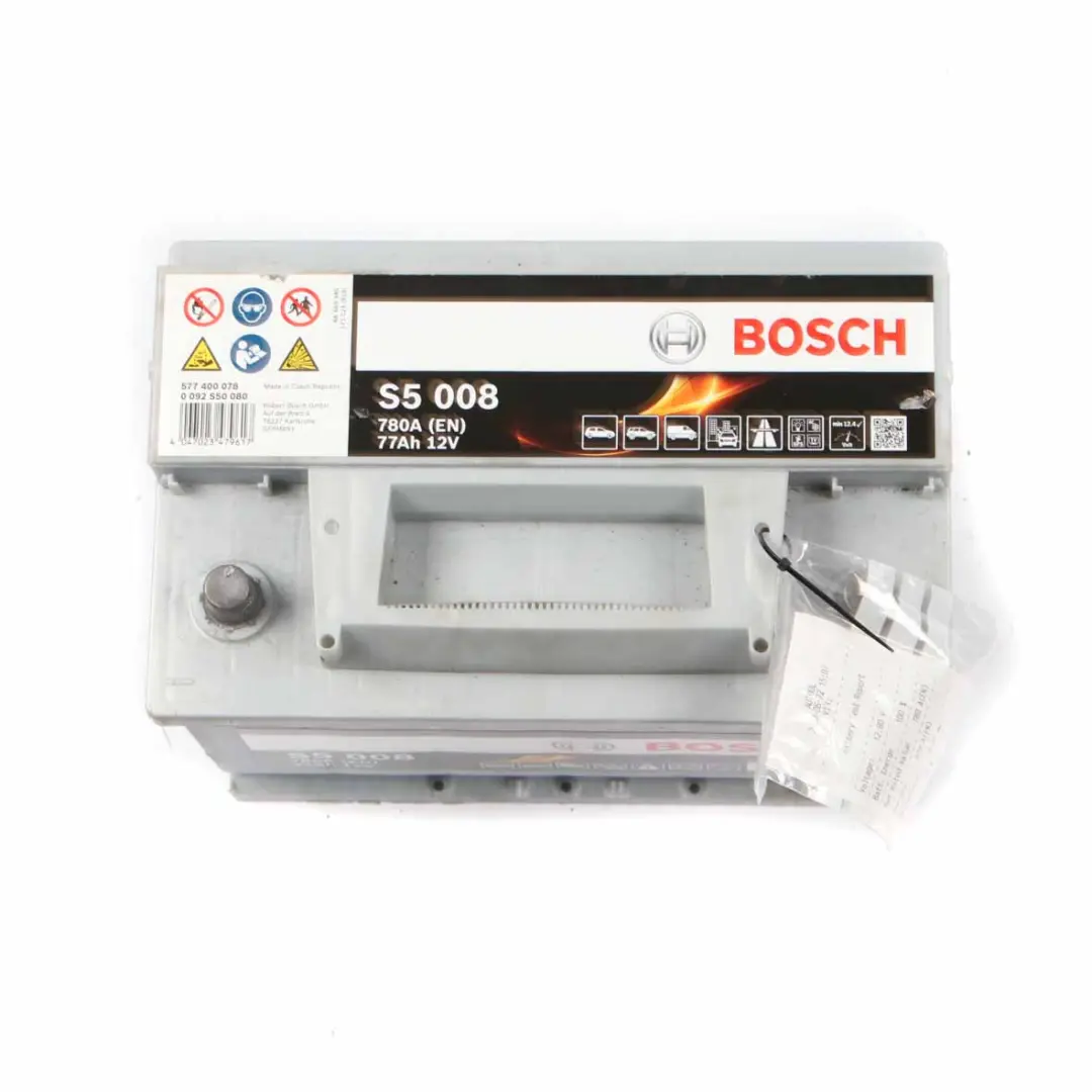 Bosch S5 008 Accumulator Battery 77Ah 780A 12V to with Part number Bosch S5 008 77Ah Accumulator Bosch S5 008 Accumulator Battery 77Ah 780A 12V - SKU Bosch S5 008 77Ah Accumulator - Part number Bosch S5 008 77Ah Accumulator