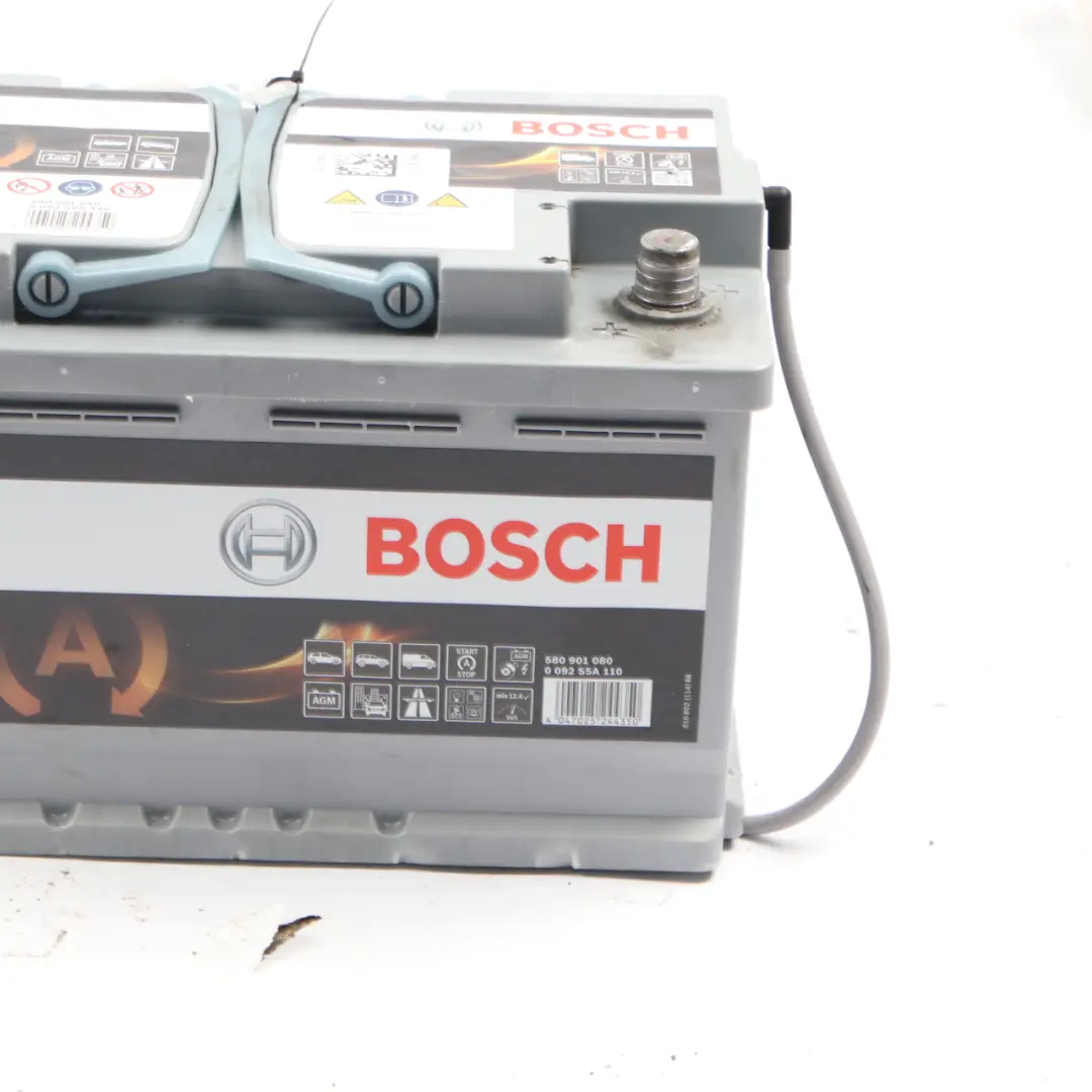  Bosch S5 A11 AGM Start Stop Accumulator Battery 80Ah 800A 12V - SKU BOSCH-AGM-80AH - Part number Bosch S5 A11 80Ah Accumulator