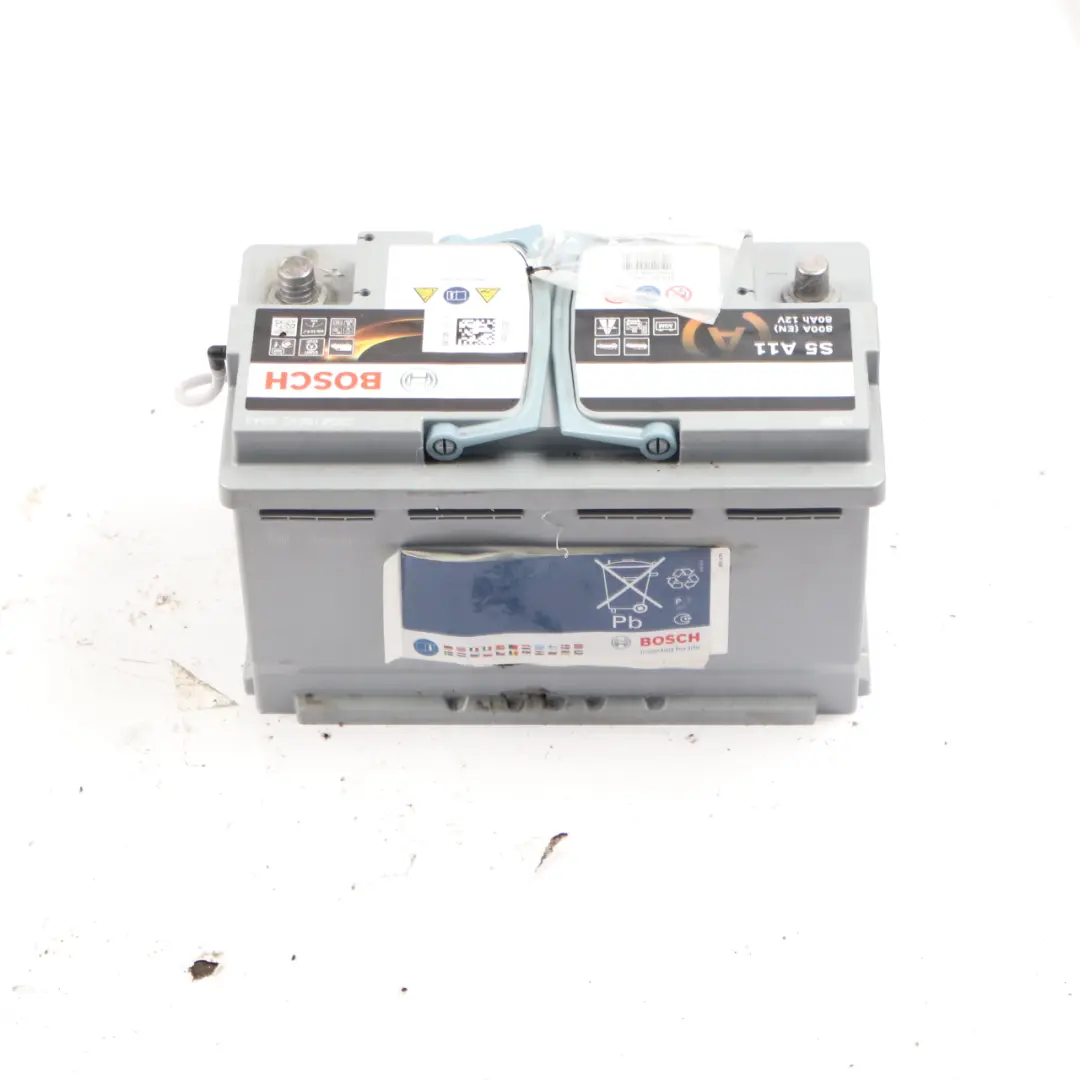 Bosch S5 A11 AGM Start Stop Accumulator Battery 80Ah 800A 12V to with Part number Bosch S5 A11 80Ah Accumulator Bosch S5 A11 AGM Start Stop Accumulator Battery 80Ah 800A 12V - SKU BOSCH-AGM-80AH - Part number Bosch S5 A11 80Ah Accumulator