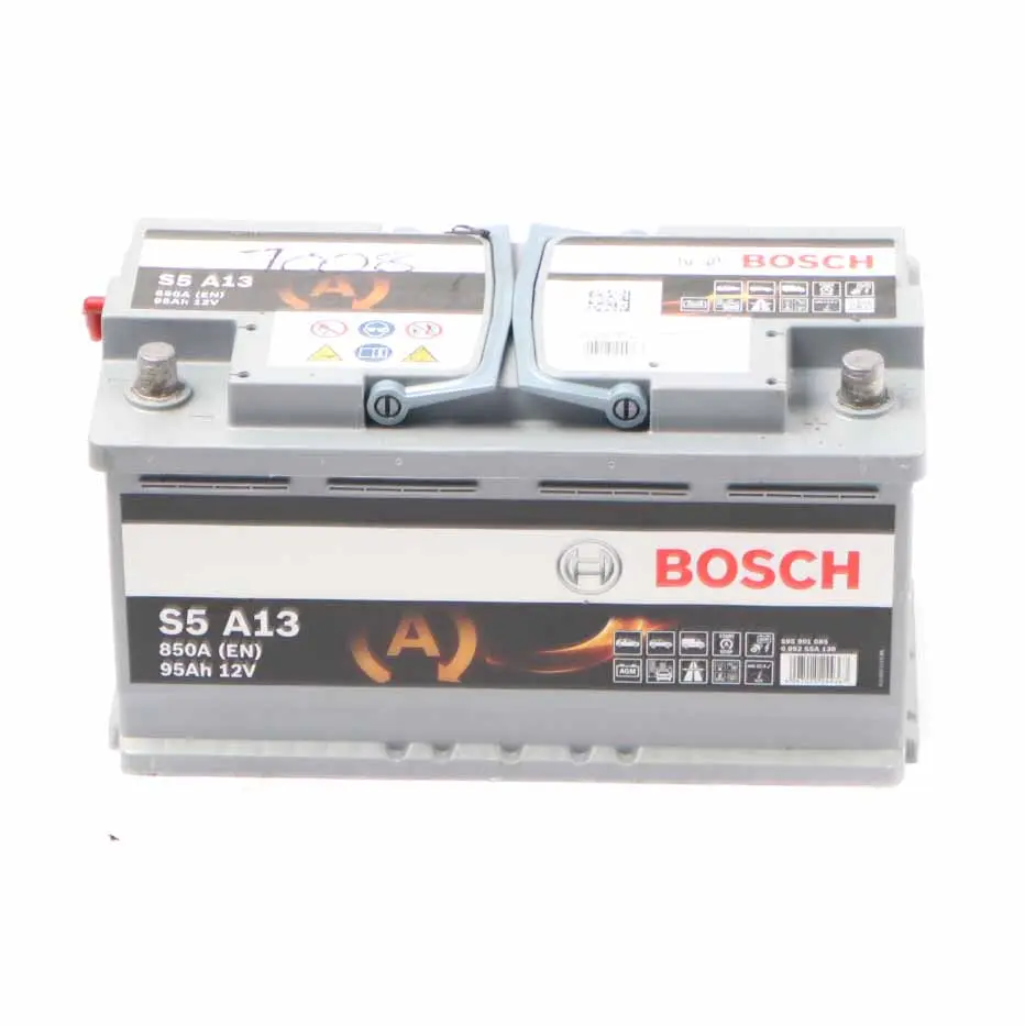  Bosch S5 A13 AGM Start Stop Accumulator Battery 95Ah 850A 12V - SKU BOSCH-AGM-95AH - Part number Bosch S4 E10 75Ah Accumulator