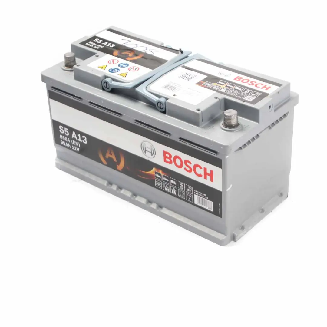  Bosch S5 A13 AGM Start Stop Accumulator Battery 95Ah 850A 12V - SKU BOSCH-AGM-95AH - Part number Bosch S4 E10 75Ah Accumulator