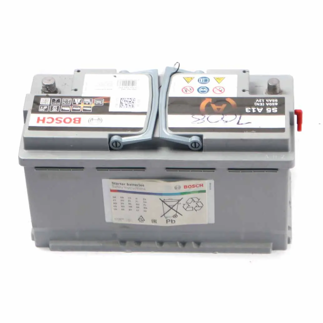  Bosch S5 A13 AGM Start Stop Accumulator Battery 95Ah 850A 12V - SKU BOSCH-AGM-95AH - Part number Bosch S4 E10 75Ah Accumulator