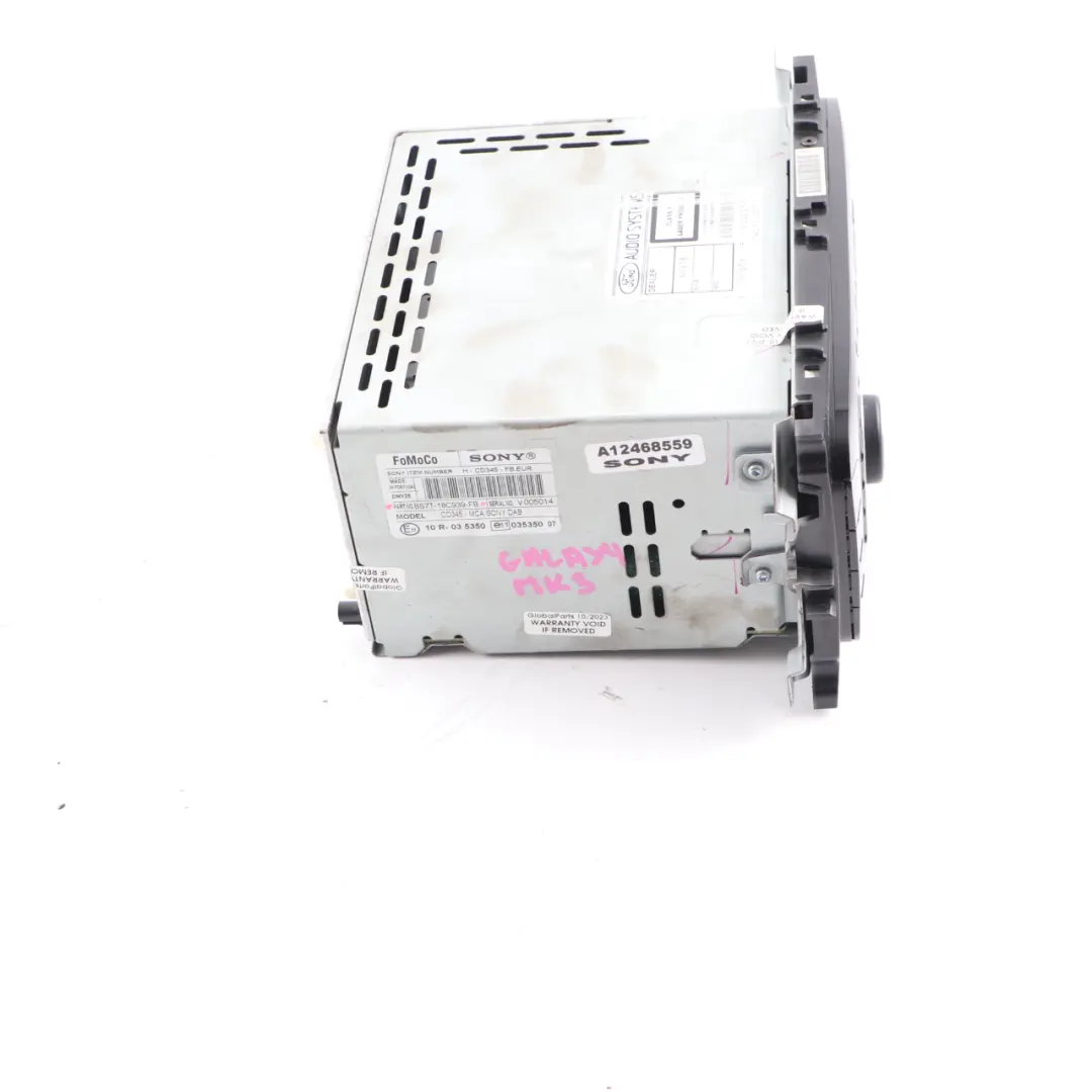 Lettore CD Ford Mondeo MK4 Galaxy MK3 Sony DAB Radio Stereo per con numero di parte BS7T18C939FB Lettore CD Ford Mondeo MK4 Galaxy MK3 Sony DAB Radio Stereo - SKU BS7T18C939FB - Numero di parte BS7T18C939FB