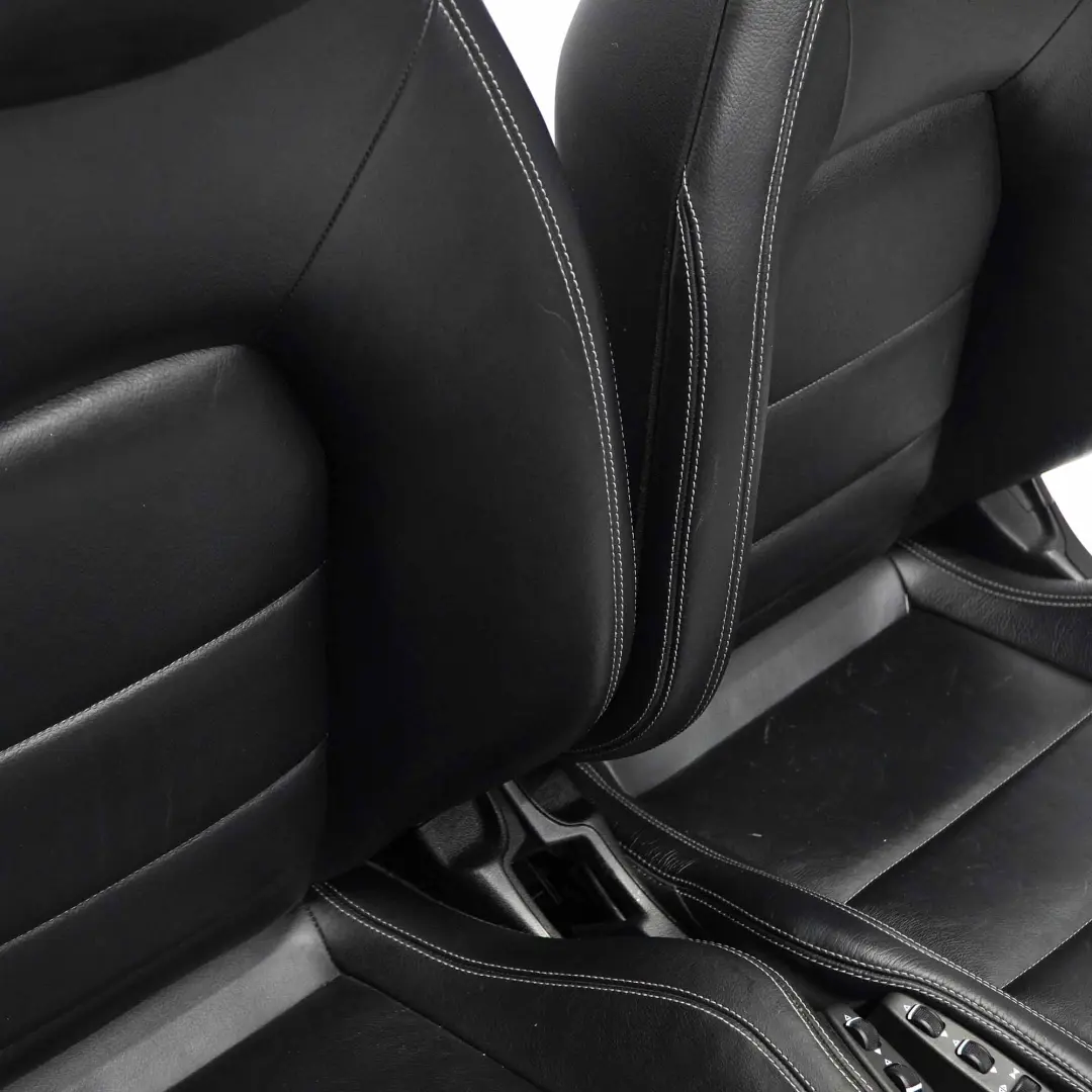 Mercedes C207 Komplet Foteli Skóra Czarne Grzane - SKU C207 Seats Black Leather Heated - Numer Części C207 Seats Black Leather Heated