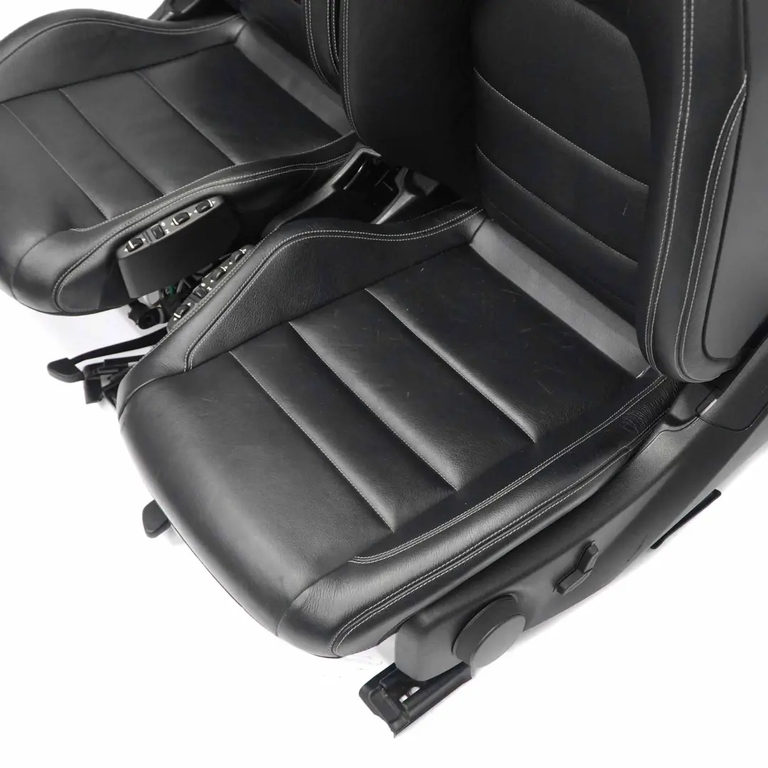 Mercedes C207 Komplet Foteli Skóra Czarne Grzane - SKU C207 Seats Black Leather Heated - Numer Części C207 Seats Black Leather Heated