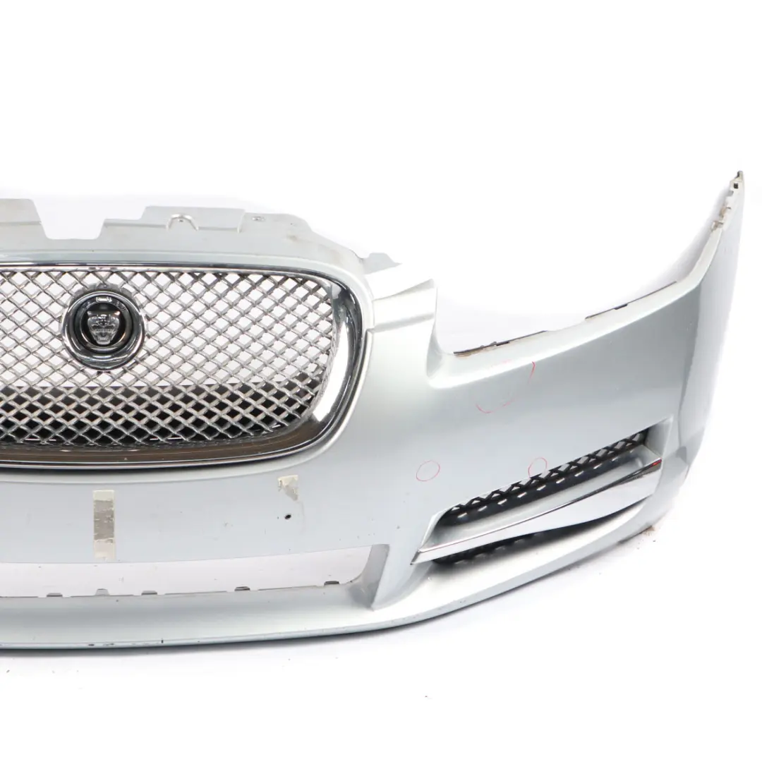 Jaguar XF250 Front Bumper Covering Trim Panel Liquid Silver Metallic - 1K - SKU C2Z8838XXX-LSI - Part number C2Z8838XXX