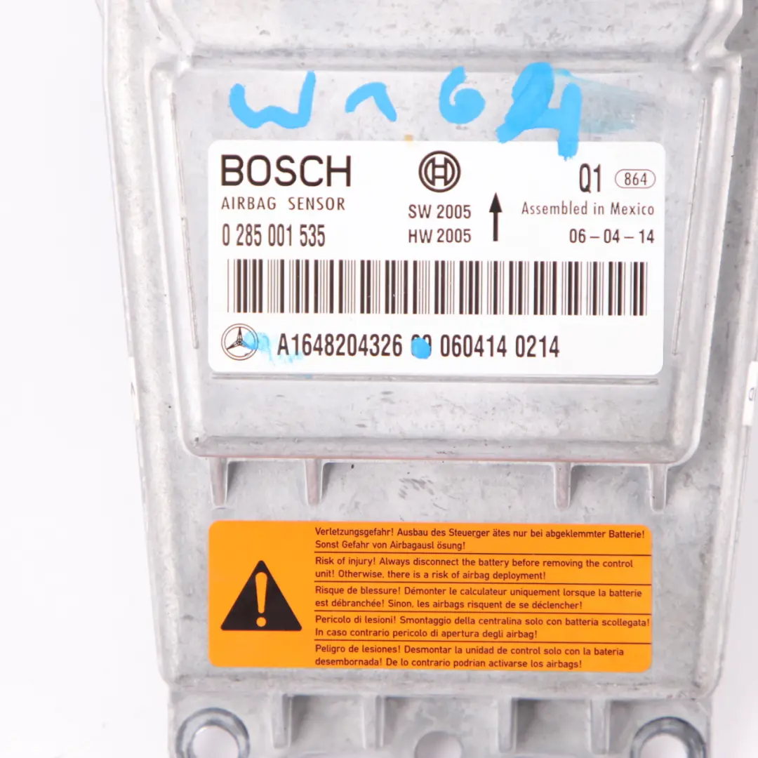 Mercedes MLW164 Air Module Control Unit ECU Air Module Sensor - SKU A1648204326 - Part number A1648204326