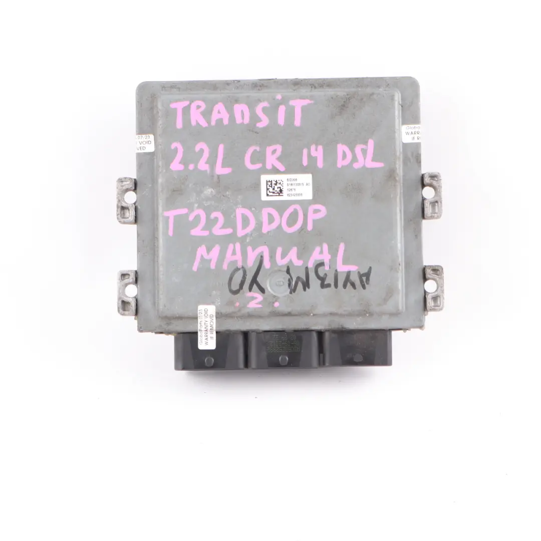 Ford Transit MK7 2.2 TDCI Diesel Engine Control Unit ECU Manual - SKU CC1112A650AC - Part number CC1112A650AC