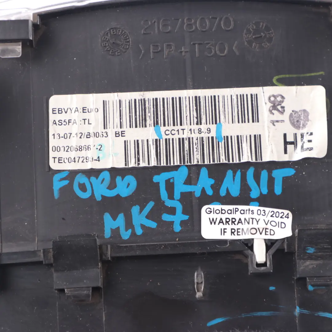 Intrument Cluster Speedometer Clocks Diesel Manual to Ford Transit Mk7 with Part number 1754938 Ford Transit Mk7 Intrument Cluster Speedometer Clocks Diesel Manual - SKU RHD-1754938 - Part number 1754938