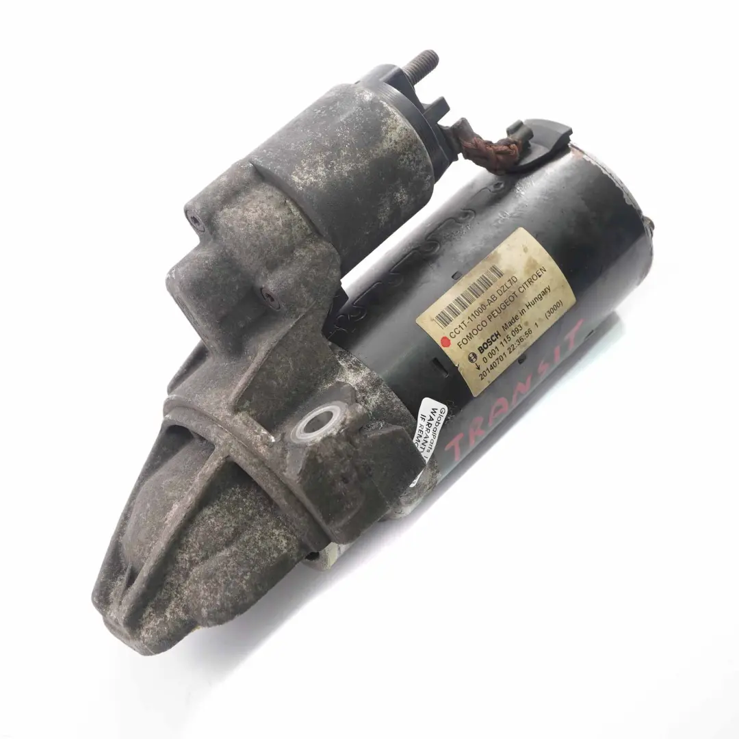 Ford Transit Mk8 Motor de arranque Actuador motor Diesel - SKU CC1T-11000-AB - Número de pieza CC1T-11000-AB