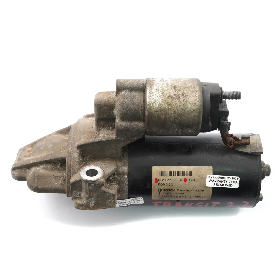 Mk8 Motor de arranque Actuador motor Diesel para Ford Transit con número de pieza CC1T-11000-BB Ford Transit Mk8 Motor de arranque Actuador motor Diesel - SKU CC1T-11000-BB - Número de pieza CC1T-11000-BB