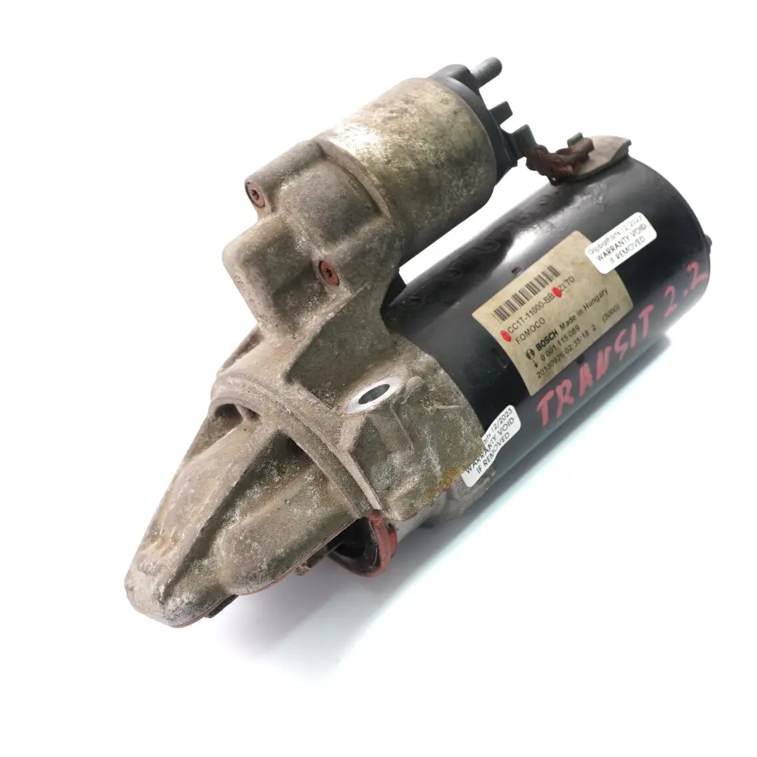 Mk8 Motorino di avviamento Diesel per Ford Transit con numero di parte CC1T-11000-BB Ford Transit Mk8 Motorino di avviamento Diesel - SKU CC1T-11000-BB - Numero di parte CC1T-11000-BB