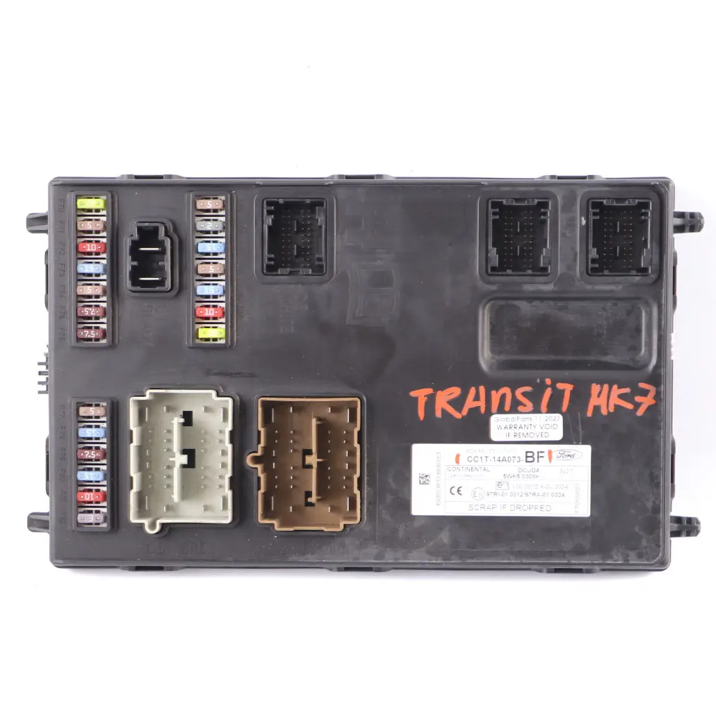 Body Control Module Unit FS JCT PLN ECU to Ford Transit Mk7 with Part number CC1T-14A073-BF Ford Transit Mk7 Body Control Module Unit FS JCT PLN ECU - SKU CC1T-14A073-BF - Part number CC1T-14A073-BF