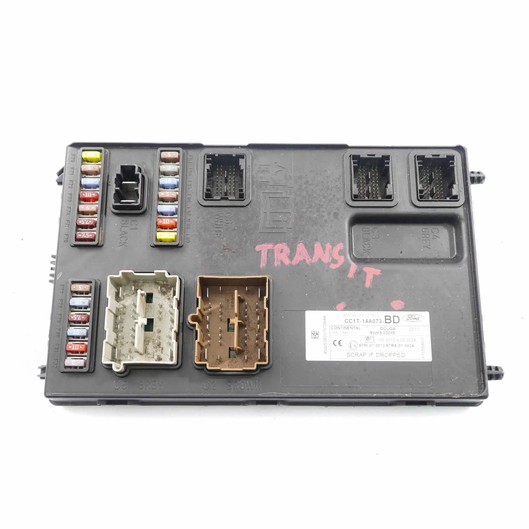 Ford Transit MK7 Boîte fusibles module commande carrosserie BCM CC1T14A073BD