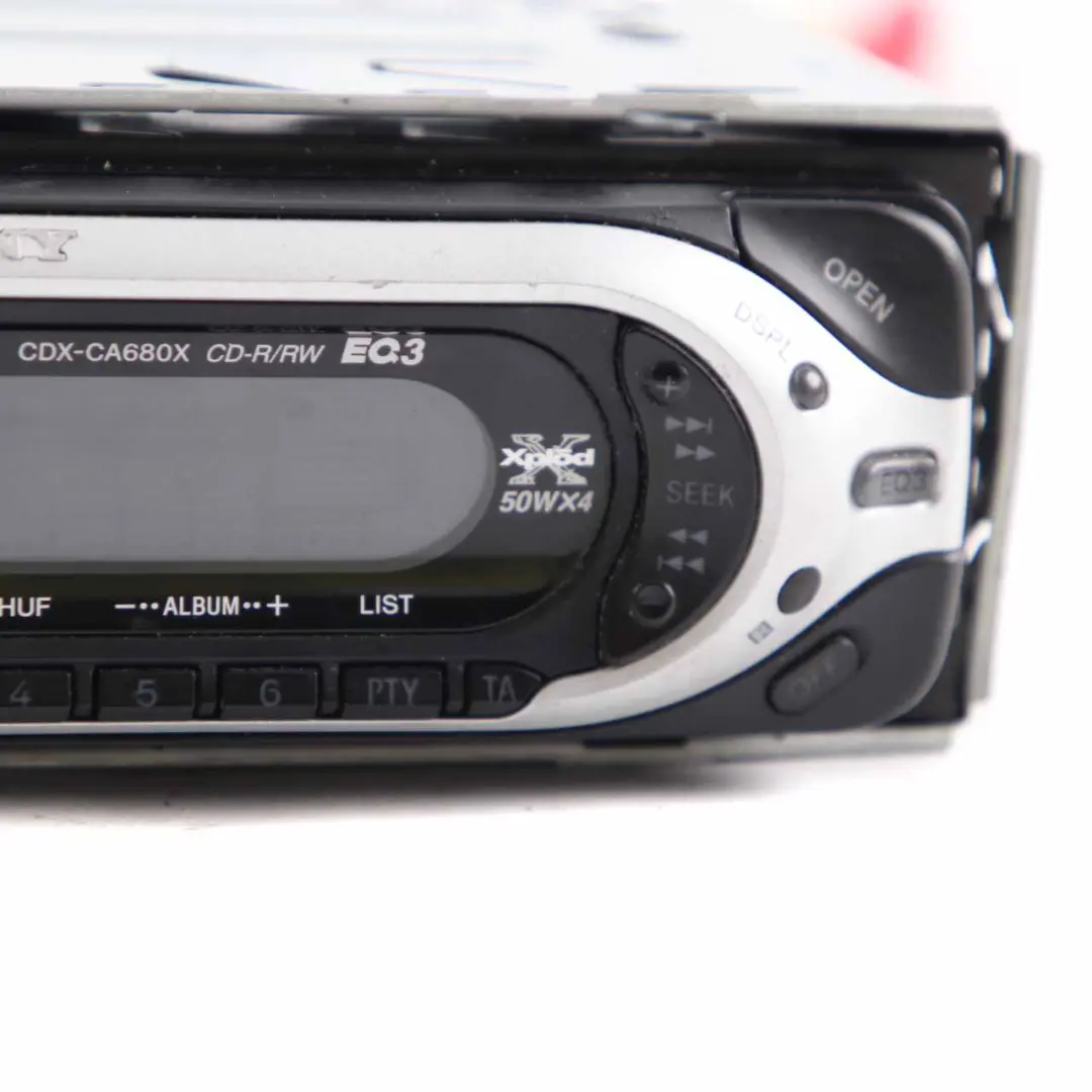 Genuine Sony Xplod CD Compact Disc Stereo Audio Player Head Unit to with Part number CDX-CA680X Genuine Sony Xplod CD Compact Disc Stereo Audio Player Head Unit - SKU CDX-CA680X - Part number CDX-CA680X