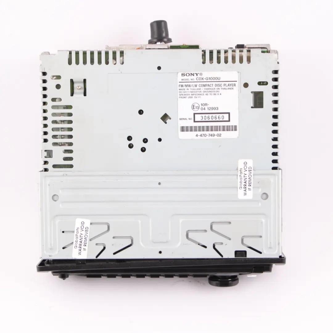  Genuine Sony CD Compact Disc Stereo Audio Player Head Unit - SKU CDX-G1000U - Part number CDX-G1000U
