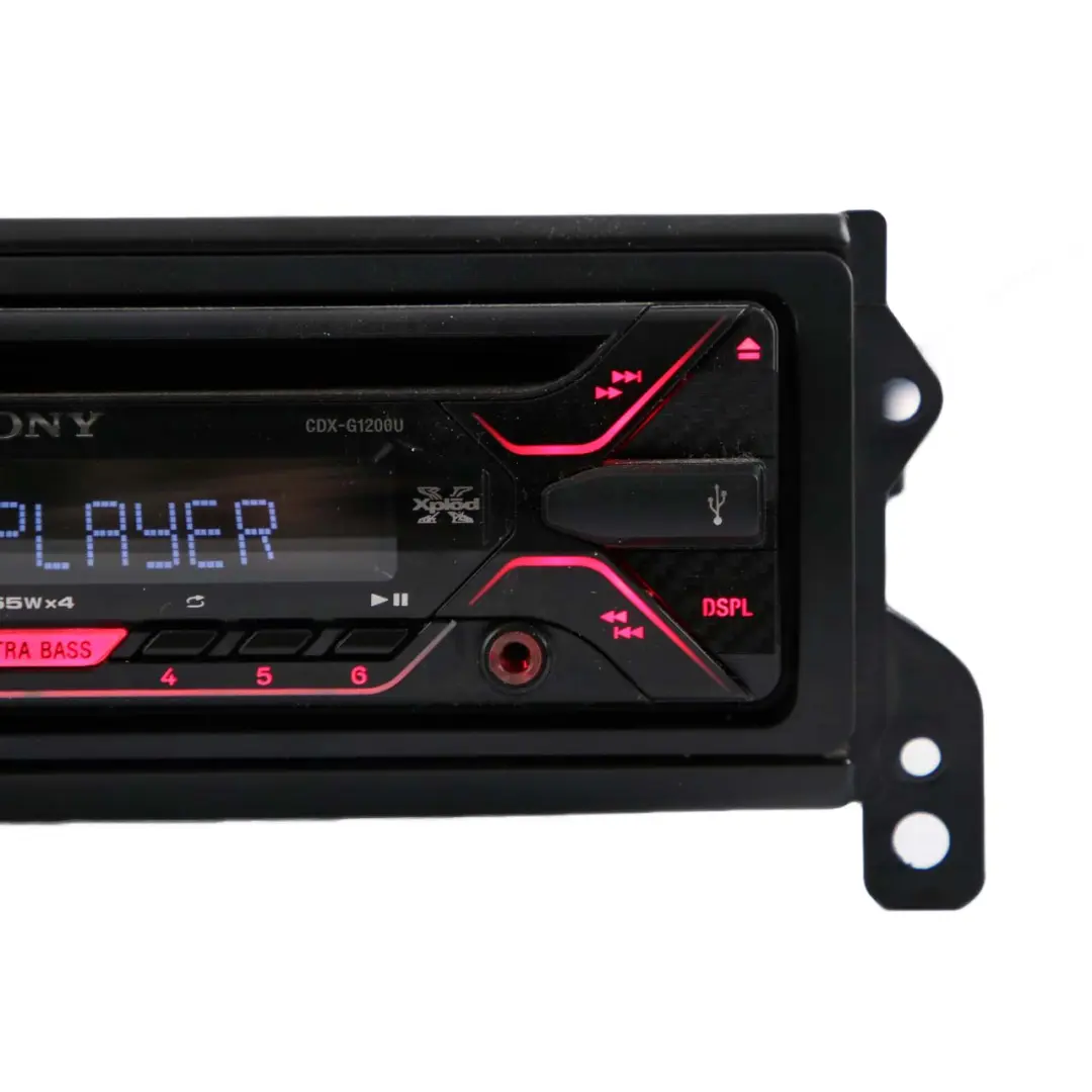 Genuine Sony CD MP3 USB Stereo Audio Radio Player Head Unit to with Part number CDX-G1200U Genuine Sony CD MP3 USB Stereo Audio Radio Player Head Unit - SKU CDX-G1200U - Part number CDX-G1200U