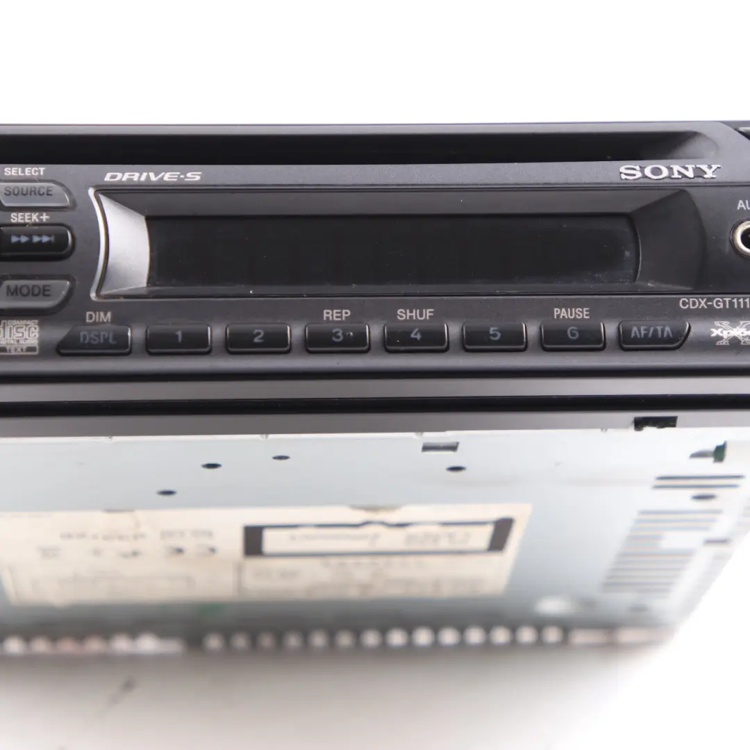Genuine Sony Xplod CD Compact Disc Stereo Audio Player Head Unit to with Part number CDX-GT111 Genuine Sony Xplod CD Compact Disc Stereo Audio Player Head Unit - SKU CDX-GT111 - Part number CDX-GT111