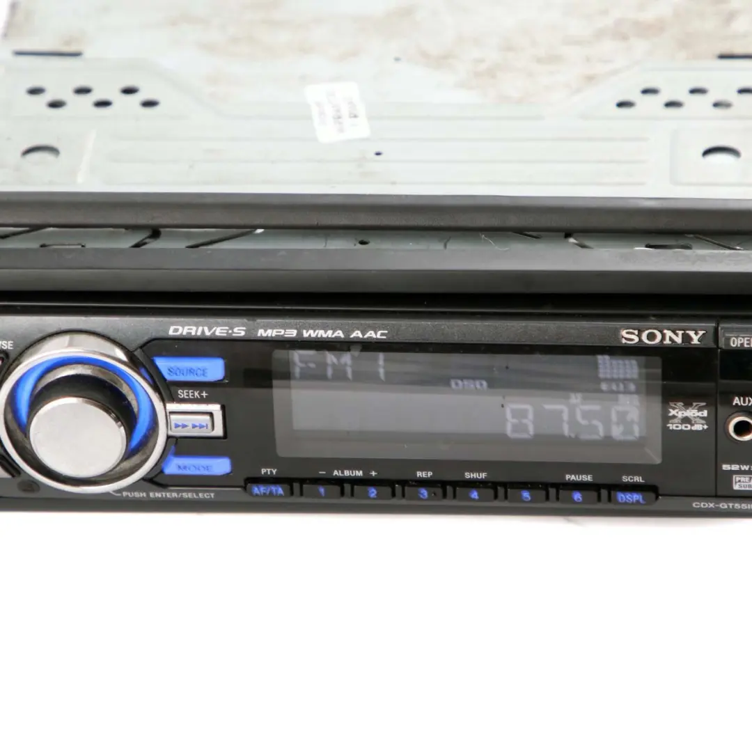 Genuine Sony CD MP3 AUX Stereo Audio Radio Player Head Unit to with Part number CDX-GT55IP Genuine Sony CD MP3 AUX Stereo Audio Radio Player Head Unit - SKU CDX-GT55IP - Part number CDX-GT55IP