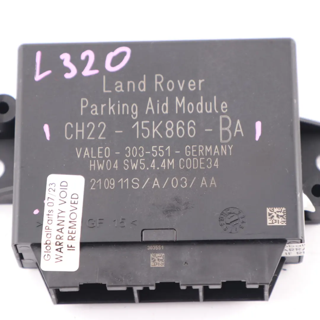 Land Rover Range Rover Sport L320 PDC Module Parking Assist Unit - SKU CH2215K866BA - Part number CH2215K866BA