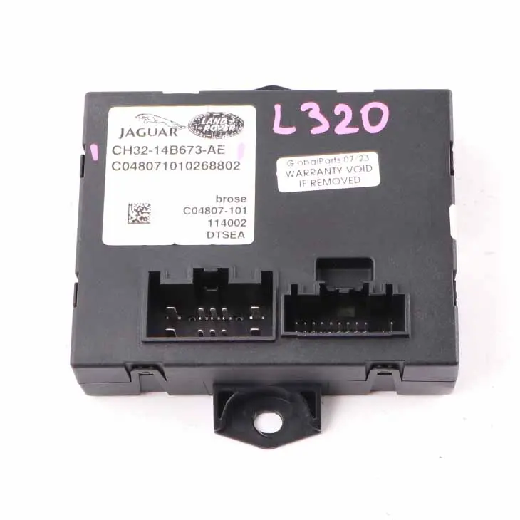 Control Module to Land Rover Range Rover Sport L320 Automatic Tailgate with Part number CH3214B673AE Land Rover Range Rover Sport L320 Automatic Tailgate Control Module - SKU CH3214B673AE - Part number CH3214B673AE