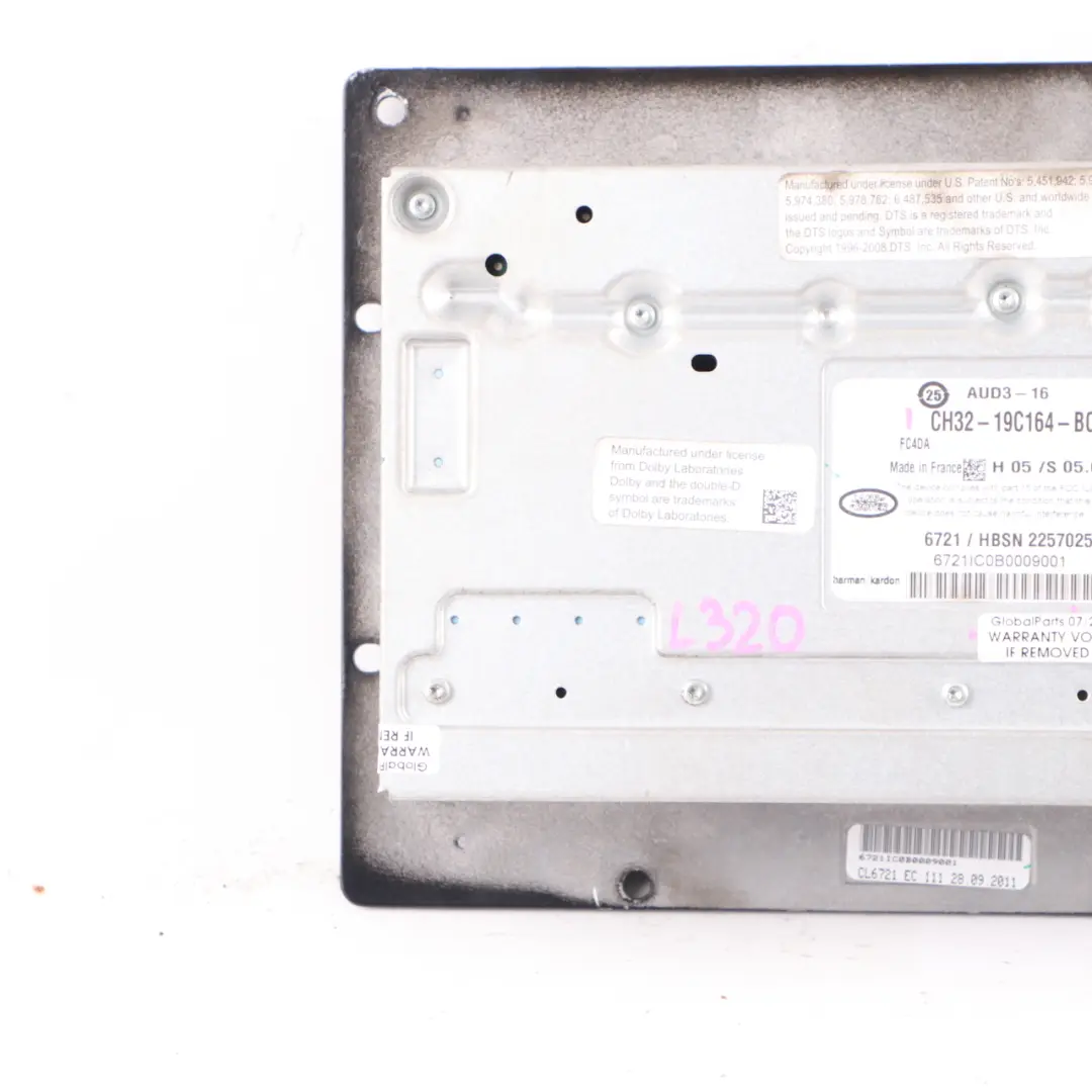 Audio Amplifier Harman Kardon to Land Rover Range Rover Sport L320 with Part number CH3219C164BC Land Rover Range Rover Sport L320 Audio Amplifier Harman Kardon - SKU CH3219C164BC - Part number CH3219C164BC