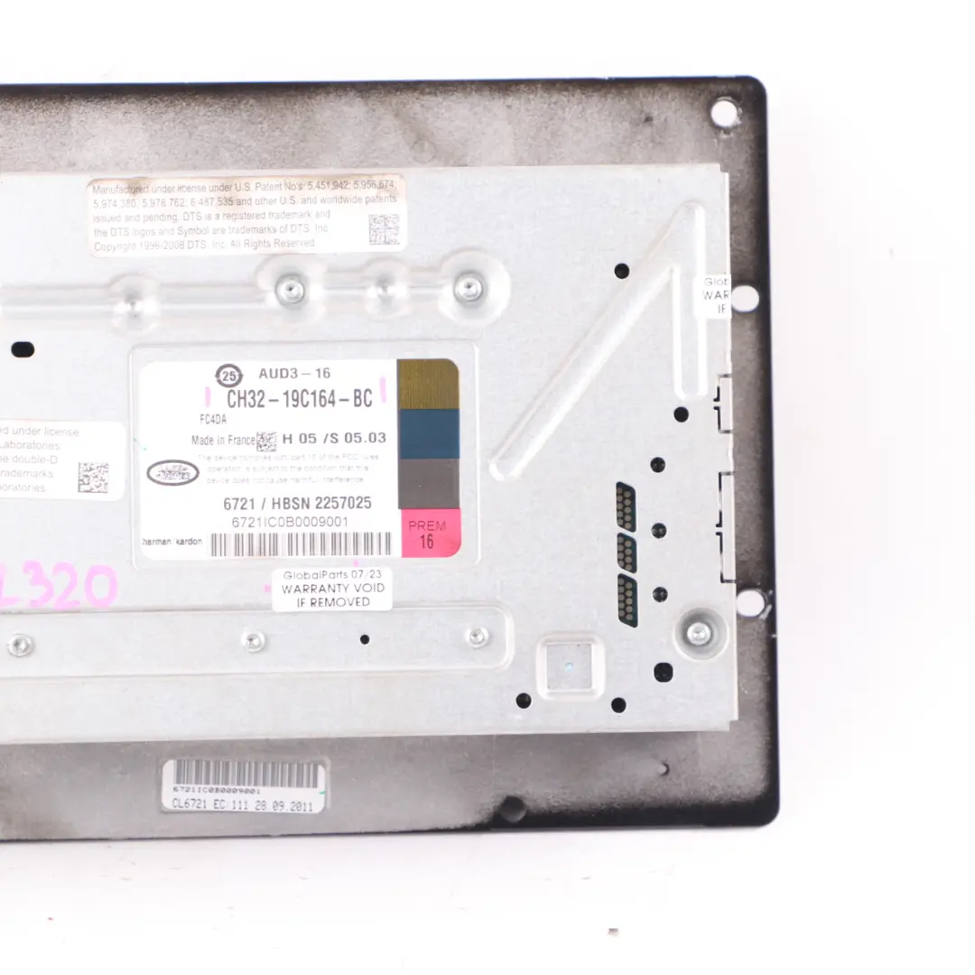 Audio Amplifier Harman Kardon to Land Rover Range Rover Sport L320 with Part number CH3219C164BC Land Rover Range Rover Sport L320 Audio Amplifier Harman Kardon - SKU CH3219C164BC - Part number CH3219C164BC