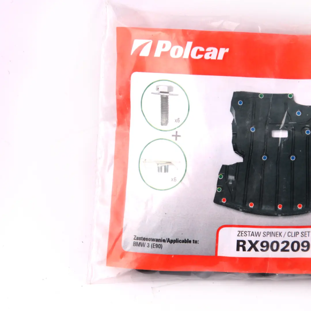 Polcar Engine Underbonnet Shield Protection Screen Clips Screws Set to BMW E90 E91 with Part number Clips Set E90 BMW E90 E91 Polcar Engine Underbonnet Shield Protection Screen Clips Screws Set - SKU Clips Set E90 - Part number Clips Set E90