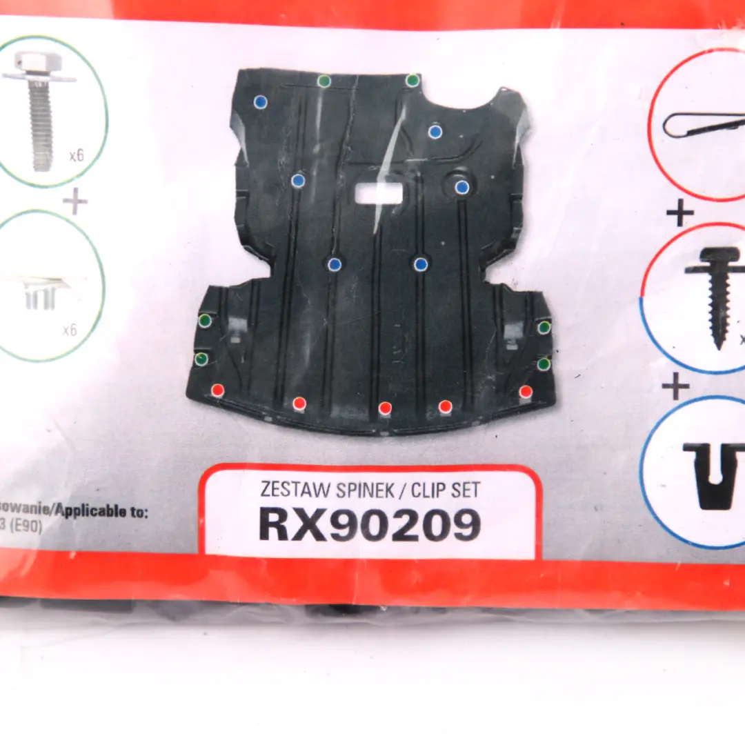 Polcar Engine Underbonnet Shield Protection Screen Clips Screws Set to BMW E90 E91 with Part number Clips Set E90 BMW E90 E91 Polcar Engine Underbonnet Shield Protection Screen Clips Screws Set - SKU Clips Set E90 - Part number Clips Set E90