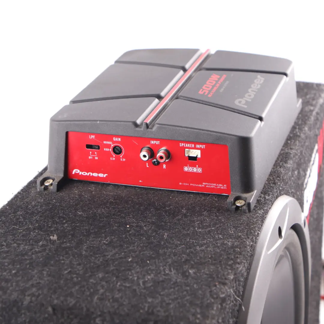 JVC Subwoofer Car Audio Speaker Active Bass Box 1300W Pioneer Amplifier 500W - SKU CS-BW120 - Part number CS-BW120