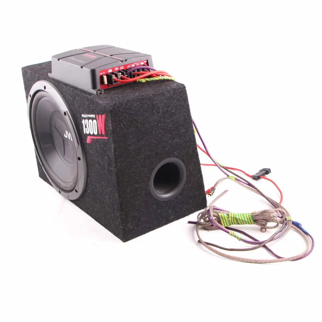  JVC Subwoofer Car Audio Speaker Active Bass Box 1300W Pioneer Amplifier 500W - SKU CS-BW120 - Part number CS-BW120