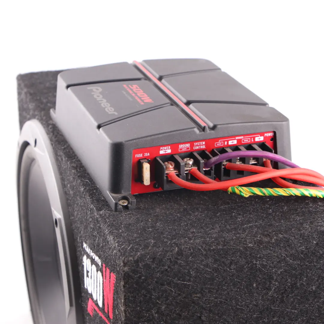 JVC Subwoofer Car Audio Speaker Active Bass Box 1300W Pioneer Amplifier 500W to with Part number CS-BW120 JVC Subwoofer Car Audio Speaker Active Bass Box 1300W Pioneer Amplifier 500W - SKU CS-BW120 - Part number CS-BW120