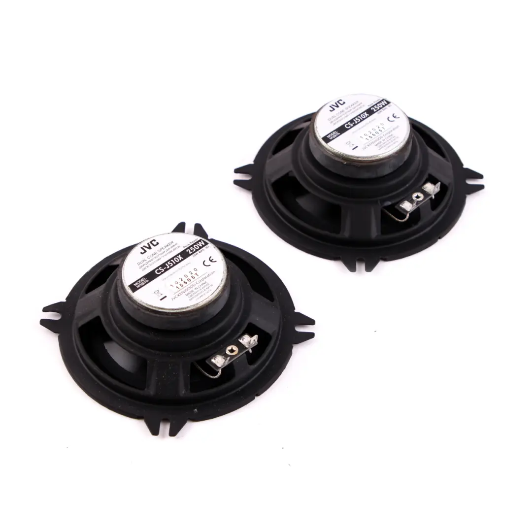 Genuine JVC Stereo Coaxial Dual Cone Audio Speaker Set 250W to with Part number CS-J510X Genuine JVC Stereo Coaxial Dual Cone Audio Speaker Set 250W - SKU CS-J510X - Part number CS-J510X