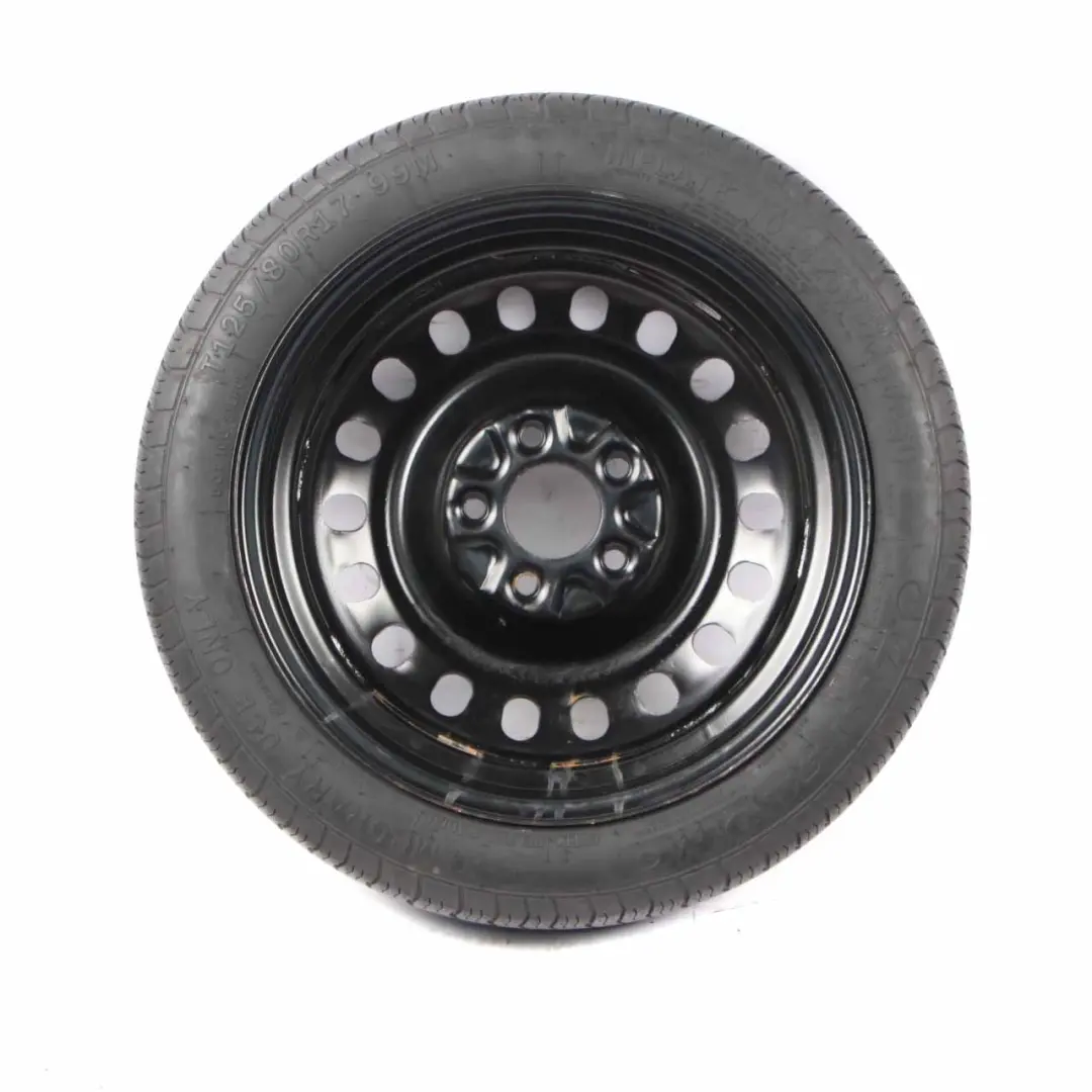 Spare Wheel BMW E81 E87 CARTECO Steel Black Case Cover 125/80 R17 to with Part number CW175120D23 Spare Wheel BMW E81 E87 CARTECO Steel Black Case Cover 125/80 R17 - SKU CW175120D23 - Part number CW175120D23