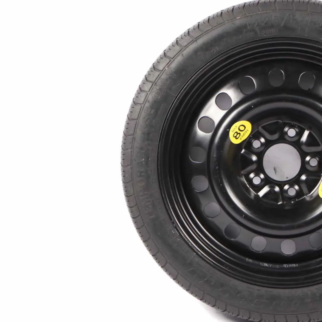  Spare Wheel BMW E81 E87 CARTECO Steel Black Case Cover 125/80 R17 - SKU CW175120D23 - Part number CW175120D23