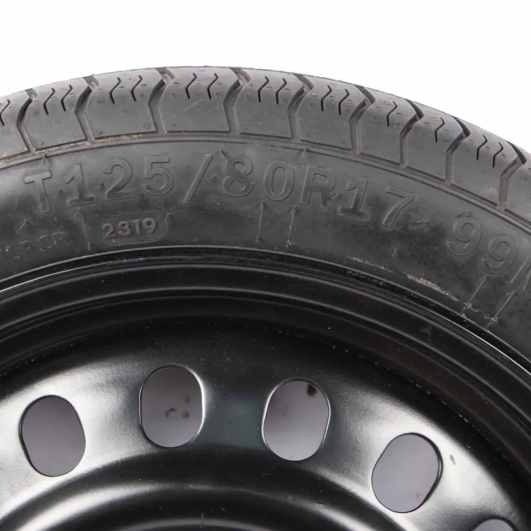 Spare Wheel BMW E81 E87 CARTECO Steel Black Case Cover 125/80 R17 to with Part number CW175120D23 Spare Wheel BMW E81 E87 CARTECO Steel Black Case Cover 125/80 R17 - SKU CW175120D23 - Part number CW175120D23