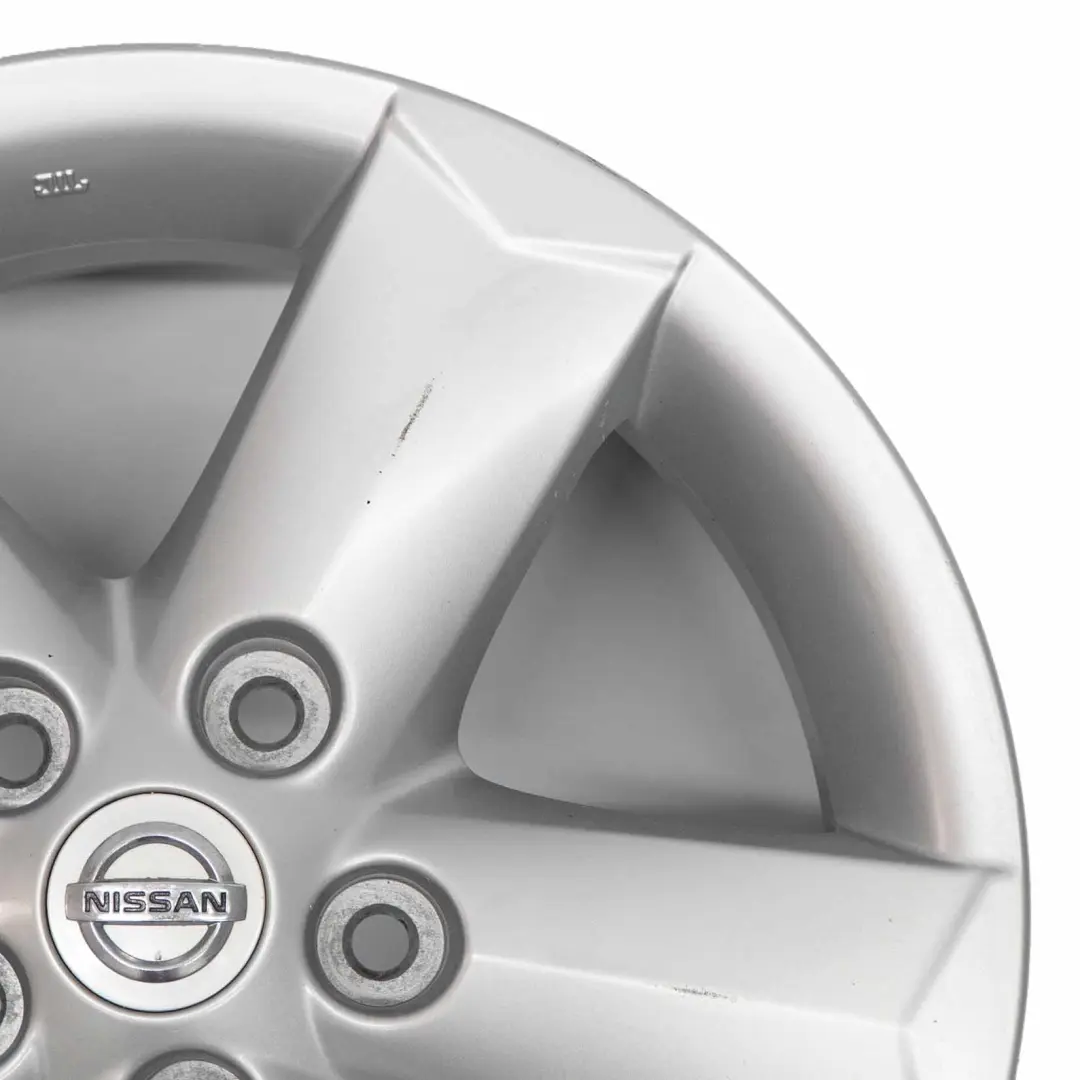 Argento Cerchio in lega 16" ET:40 6,5J per Nissan Qashqai J10 con numero di parte D0300JD01B Nissan Qashqai J10 Argento Cerchio in lega 16" ET:40 6,5J - SKU D0300JD01B-1 - Numero di parte D0300JD01B