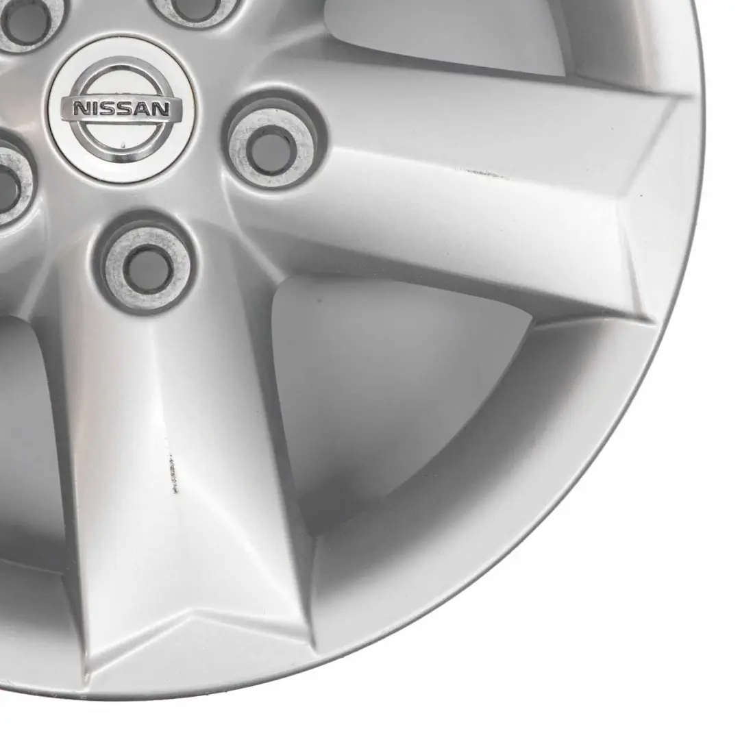 Argento Cerchio in lega 16" ET:40 6,5J per Nissan Qashqai J10 con numero di parte D0300JD01B Nissan Qashqai J10 Argento Cerchio in lega 16" ET:40 6,5J - SKU D0300JD01B-1 - Numero di parte D0300JD01B