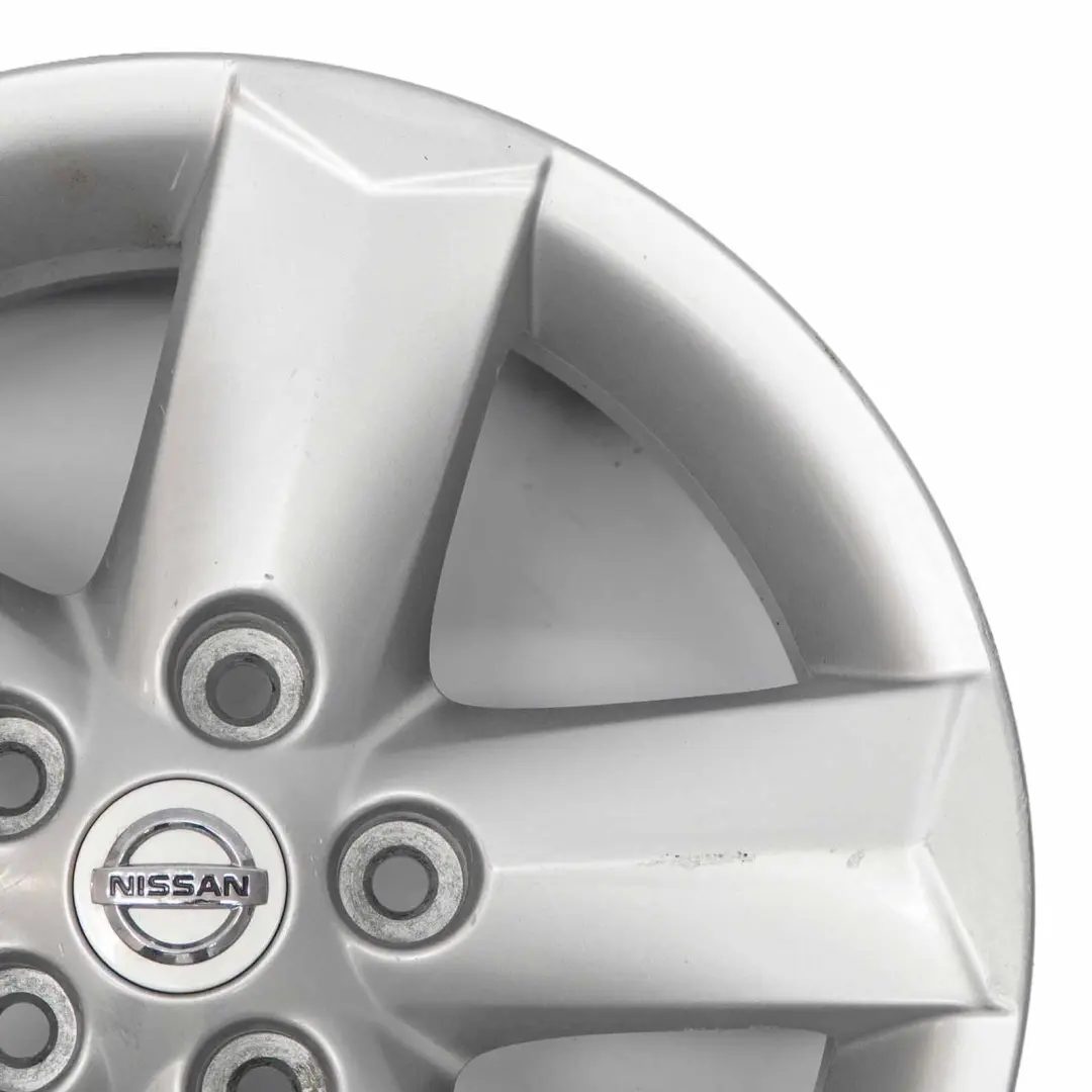 Silberne Leicht metall felge 16" ET:40 6,5J für Nissan Qashqai J10 mit Teilenummer D0300JD01B Nissan Qashqai J10 Silberne Leicht metall felge 16" ET:40 6,5J - SKU D0300JD01B-2 - Teilenummer D0300JD01B