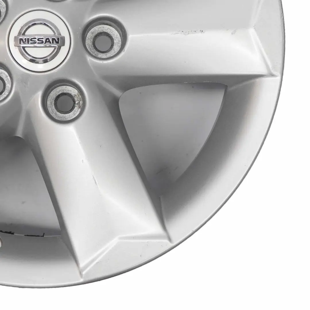 Silberne Leicht metall felge 16" ET:40 6,5J für Nissan Qashqai J10 mit Teilenummer D0300JD01B Nissan Qashqai J10 Silberne Leicht metall felge 16" ET:40 6,5J - SKU D0300JD01B-2 - Teilenummer D0300JD01B