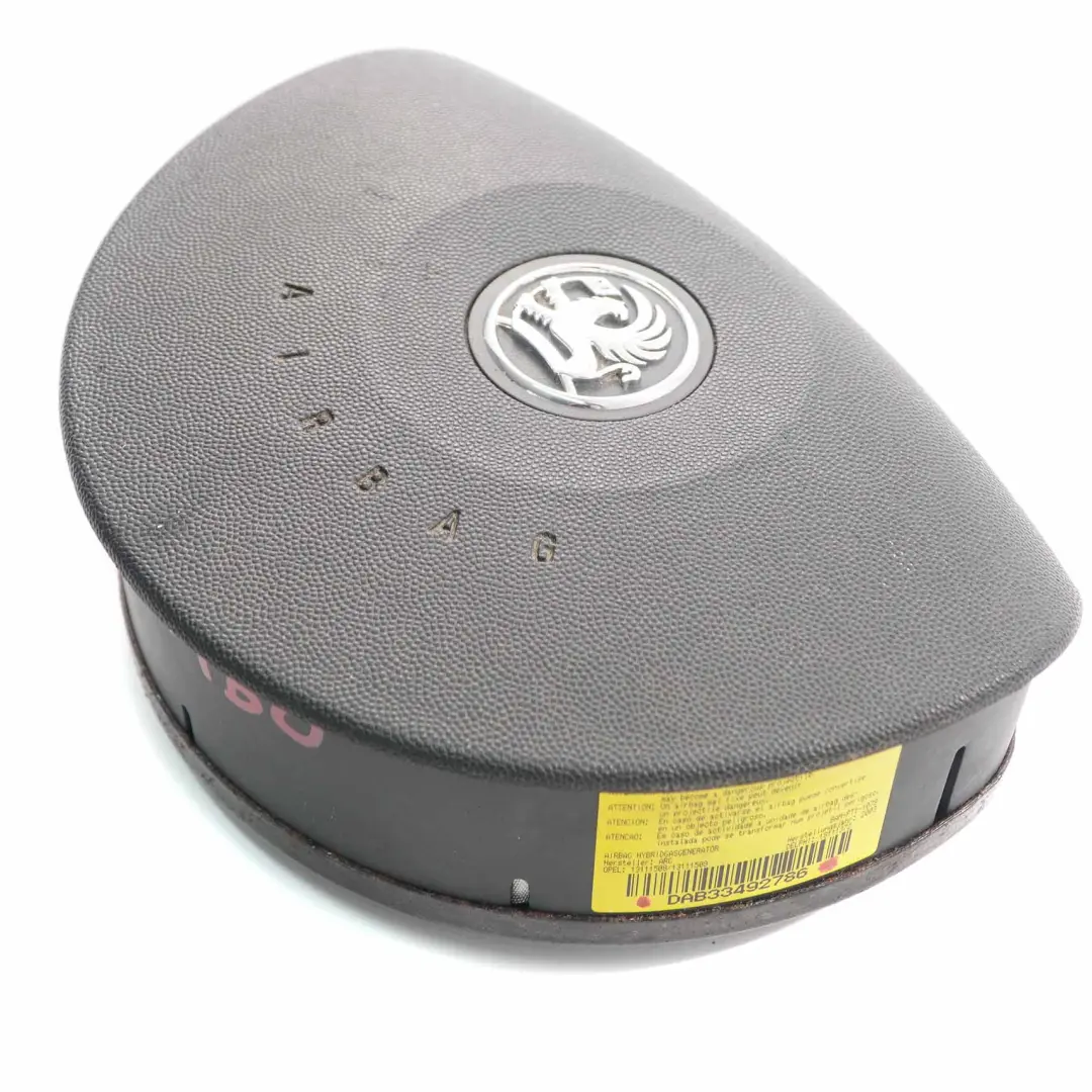Vauxhall Combo Steering Wheel Air Bag Driver's Side Module Airbag - SKU DAB33492786 - Part number DAB33492786