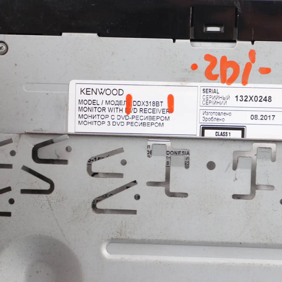 Kenwood Car Radio Stereo MP3 FM AUX USB Audio Player Screen to with Part number DDX318BT Kenwood Car Radio Stereo MP3 FM AUX USB Audio Player Screen - SKU DDX318BT - Part number DDX318BT