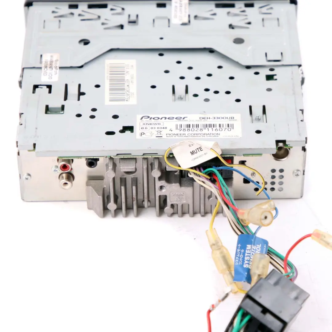  Genuine Pioneer USB AUX iPhone iPod Stereo Audio Player 1 DIN - SKU DEH-3300UB - Part number DEH-3300UB