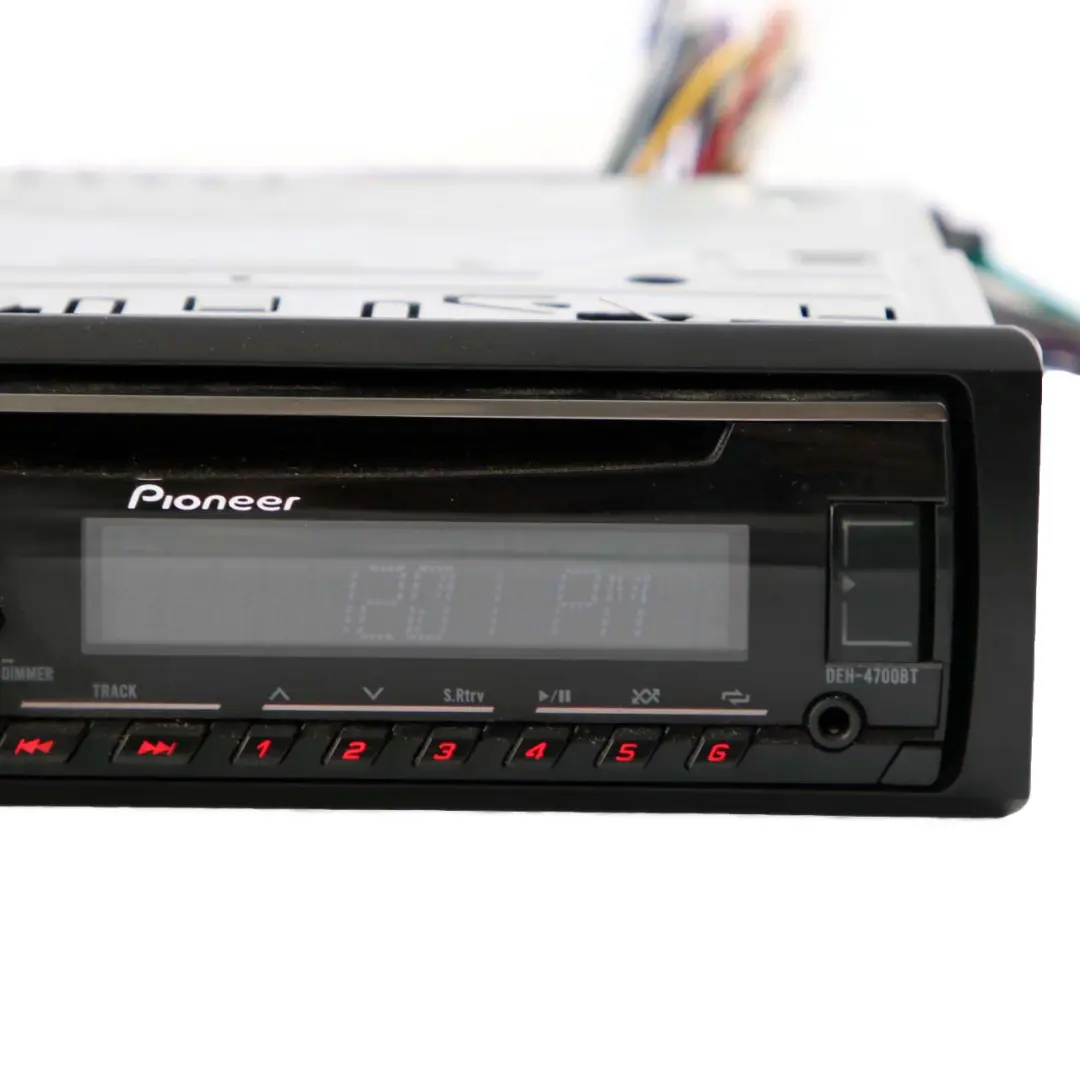  Genuine Pioneer Bluetooth USB AUX Audio Player 1 DIN - SKU DEH-4700BT - Part number DEH-4700BT